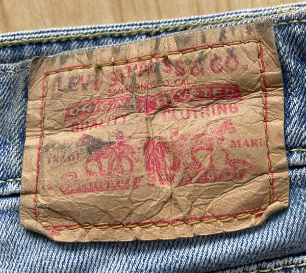 LEVIS 518 Jeans Womens W 30 L 30 Bootcut Fit Blue Denim Red Tab - 196