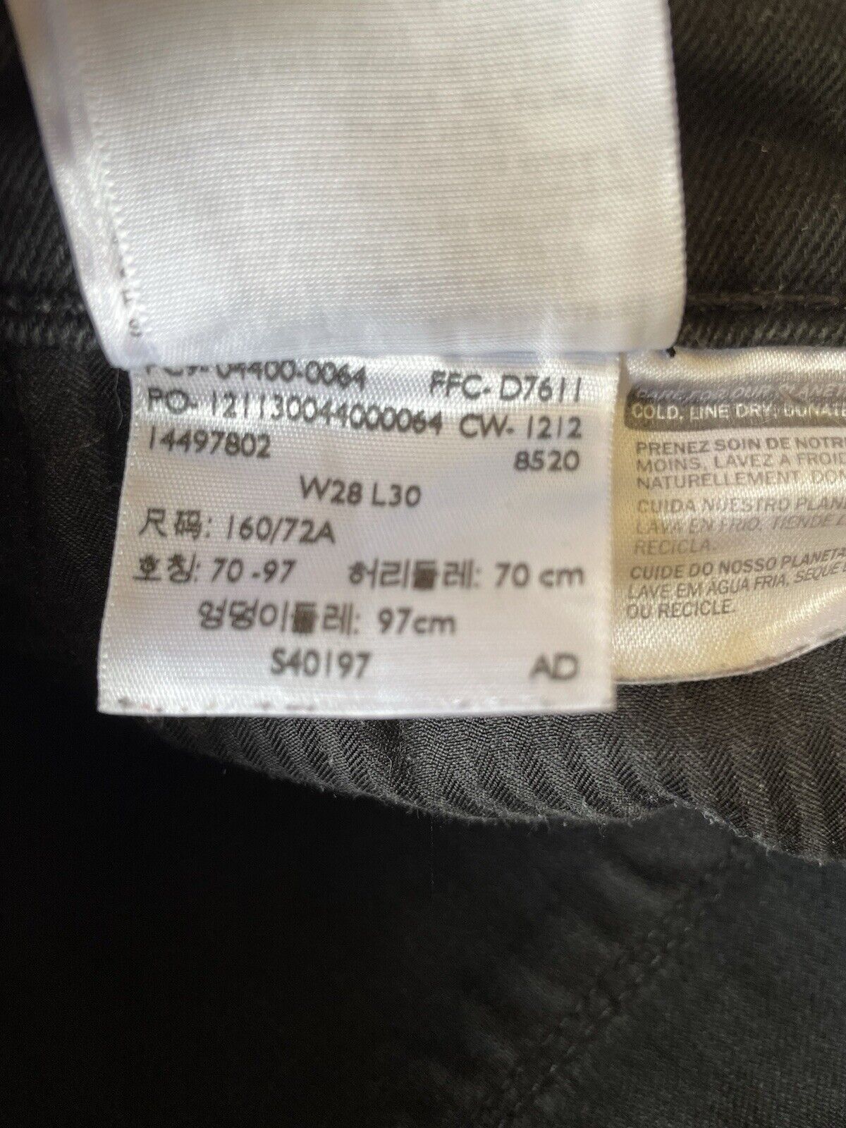 Womens Levis Jeans Slight Curve W 28 L 30 Black Denim Red Tab C17