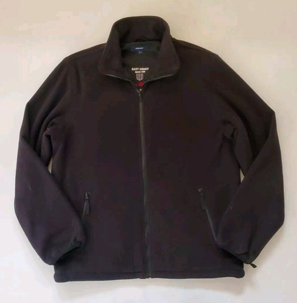Gant Jacket Coat Mens L Reversible Manhattan Double Black Fleece Raincoat