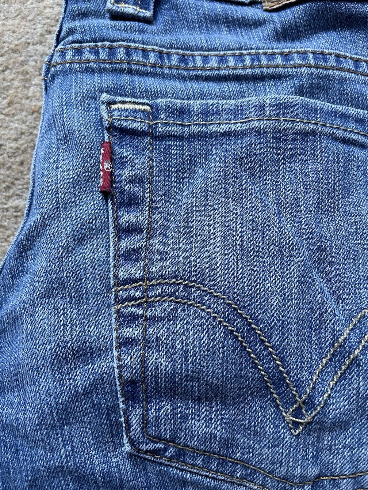 Womens Levis Jeans 511 W 29 L 34 Blue Denim Red Tab C13