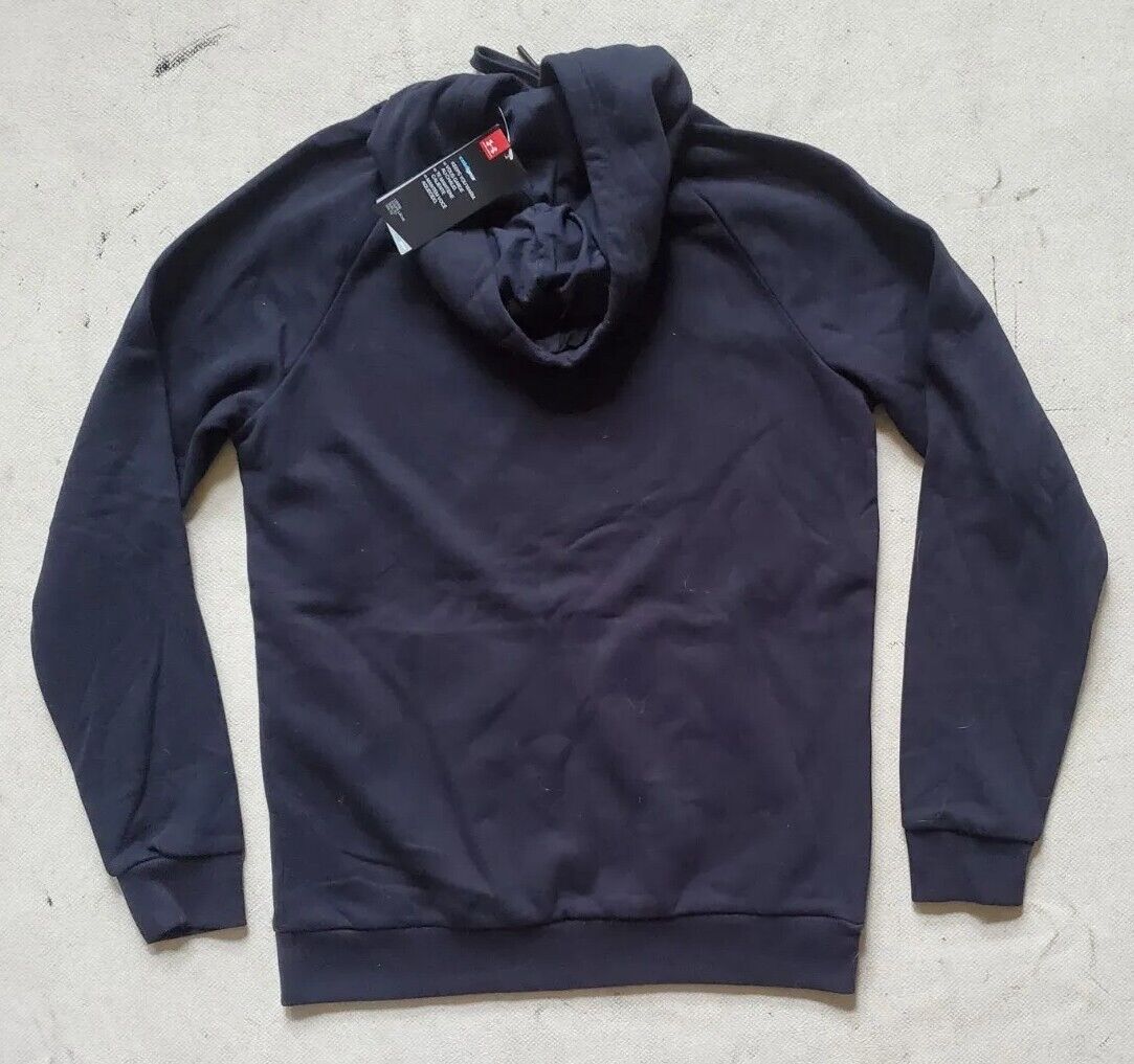 UNDER ARMOUR Hoodie Sweatshirt Mens S Coldgear Black Loose Fit