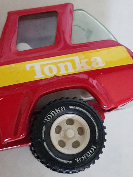 TONKA Semi Truck Cab Red 8 Inch Pressed Steel USA 1970's