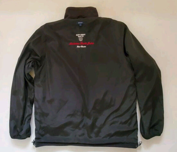 Gant Jacket Coat Mens L Reversible Manhattan Double Black Fleece Raincoat
