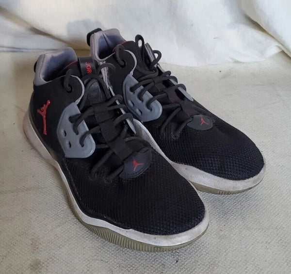 Jordan DNA Trainers Sneakers Mens UK 8 EU 42.5 Black Gym Red Cement Grey Flyknit