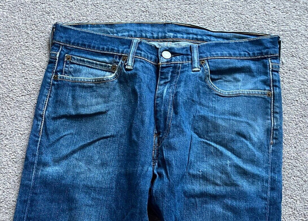 LEVIS 510 JEANS Mens W 34 L 32  vintage blue denim red tab regular fit A129