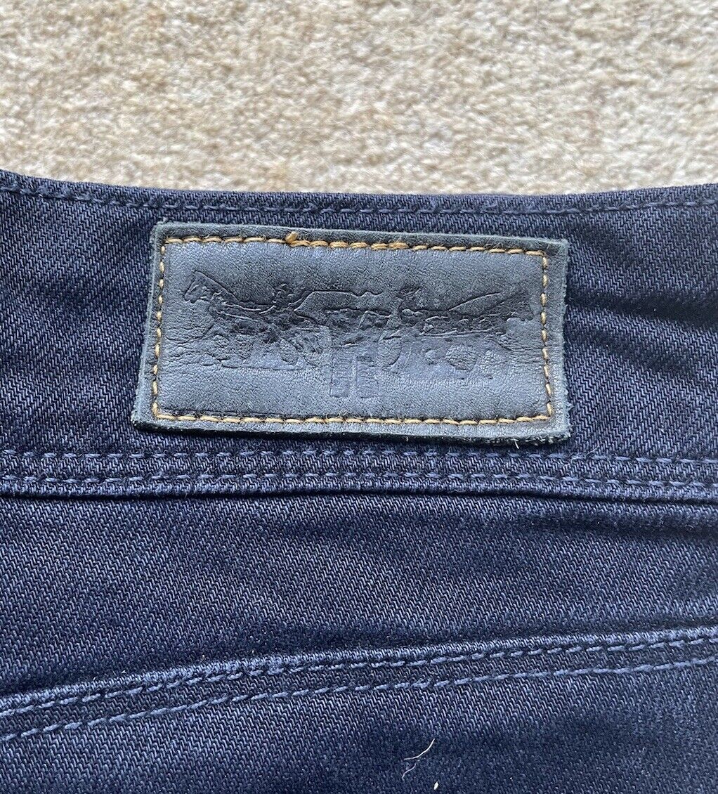 Womens Levis Jeans 571 Slim Fit W 28 L 32 Blue Denim Red Tab C10