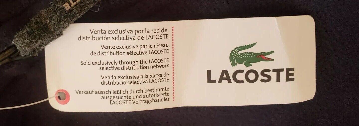 LACOSTE Boys Hoodie Fleece Jacket Size 8 Blue Grey