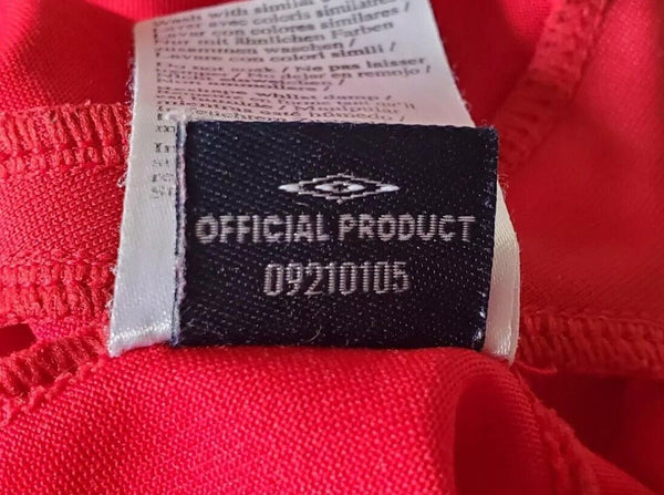 England Football Shirt Jersey Mens XXL Season 2006 2008 Umbro Away Red