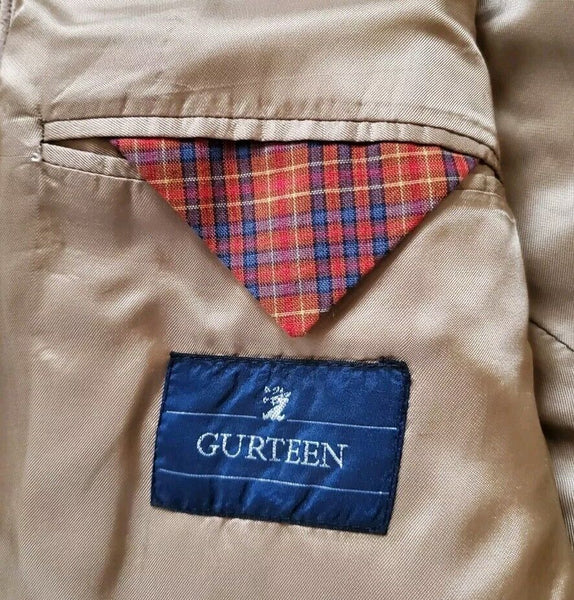 Gurteen Corduroy Jacket Blazer Coat Mens 42 S Camel Cotton