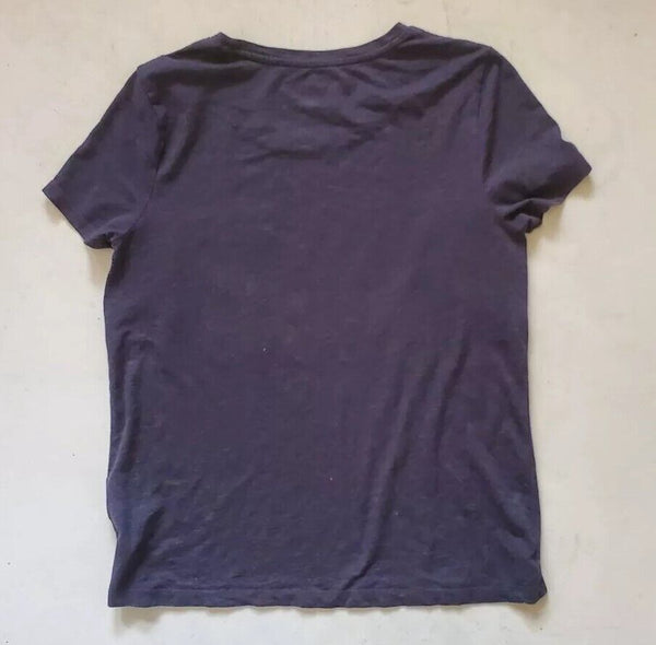TOMMY HILFIGER T Shirt Tshirt Womens M Relaxed Navy Blue Big Flag Vintage Y2K