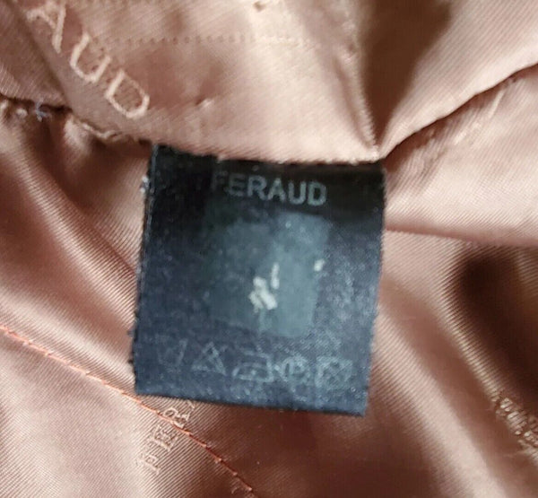 FERAUD Field Jacket Coat Mens M Tan Finest Italian Gaberdine Fabric