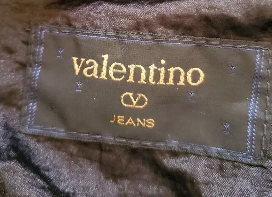 VALENTINO Bomber Jacket Mens L Quilted Wool Leather Collar Navy Blue Rrp £1250