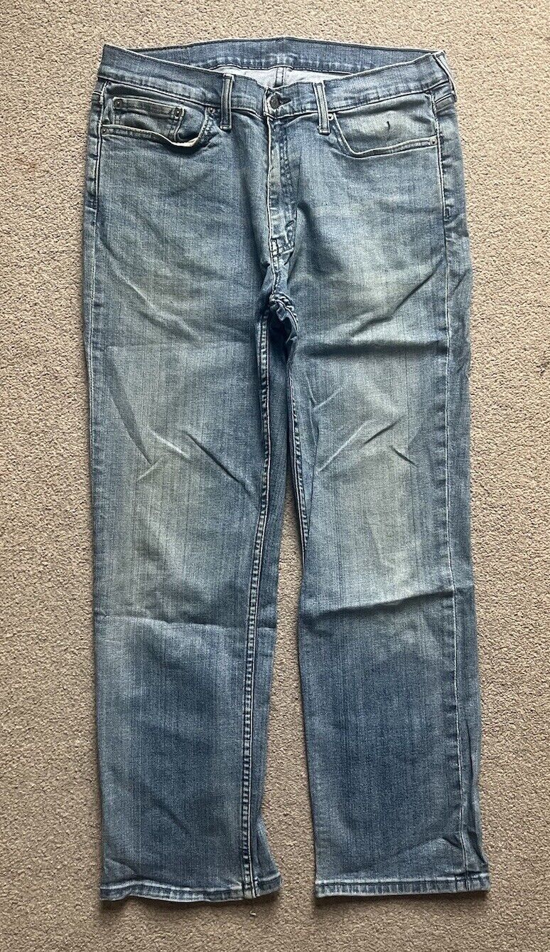 LEVIS 757 Jeans Mens W 36 L 30 vintage blue denim red tab regular fit A151