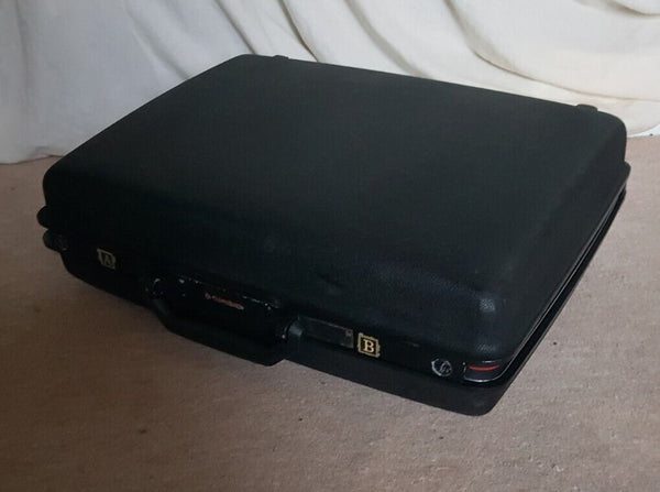 SAMSONITE Briefcase Attache XL Small Suitcase Vintage 80's Hardshell Black