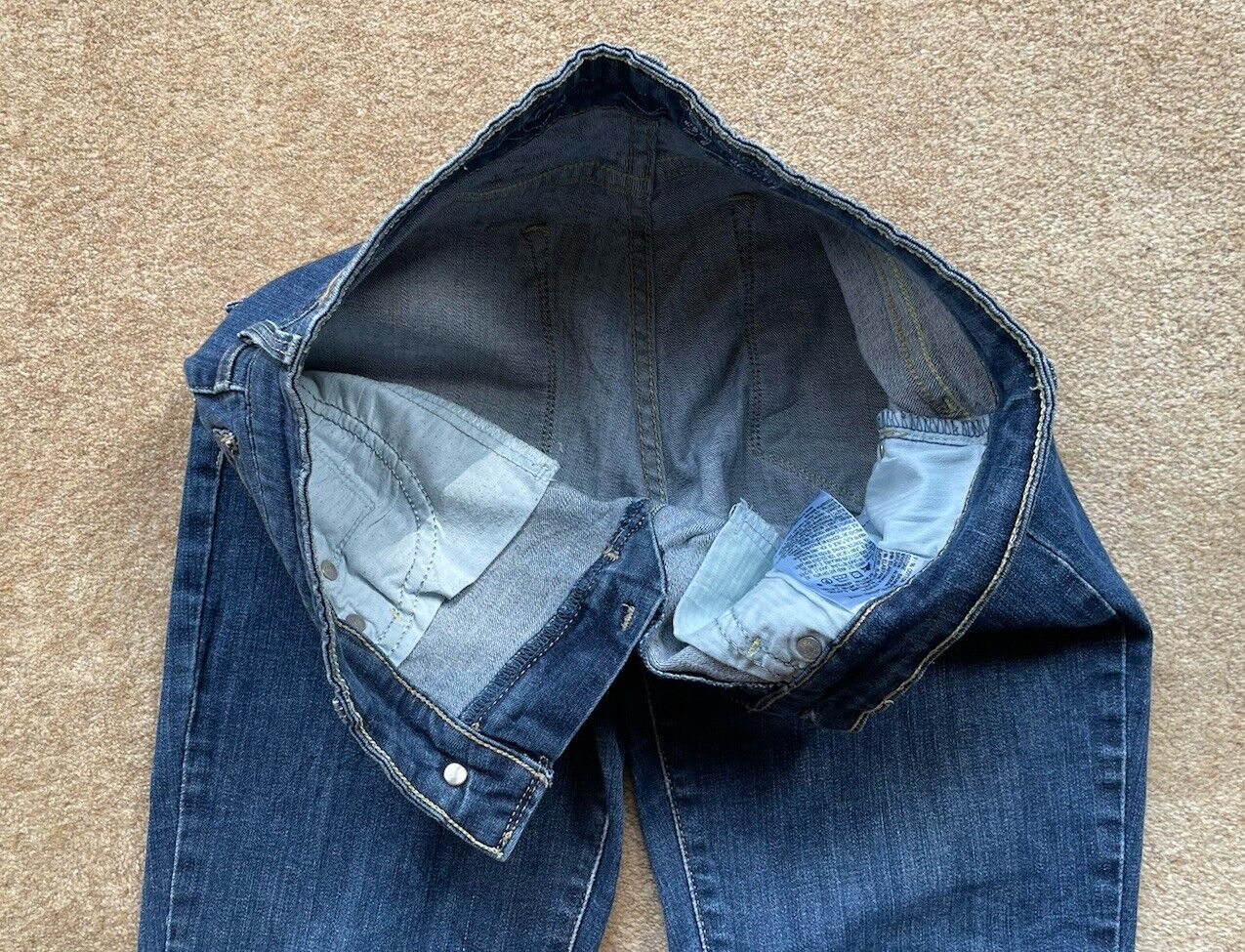 Womens Levis Jeans Demi Curve Skinny W 28 L 27 Blue Denim Red Tab C9
