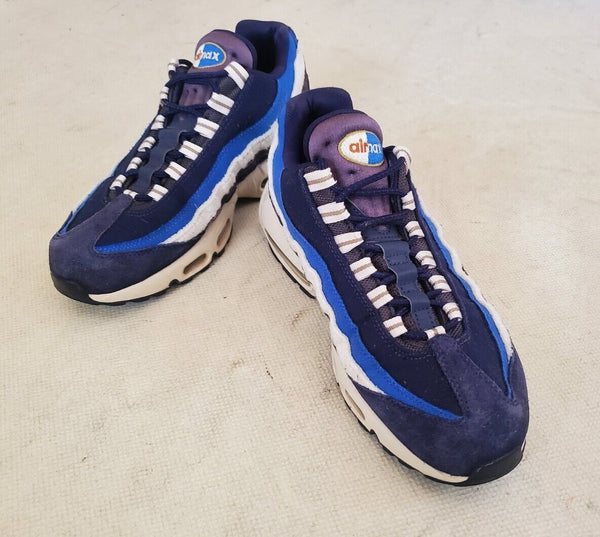 NIKE AIR MAX 95 Trainers Mens UK 7 EU 41 Blackened Blue - Rare Colourway