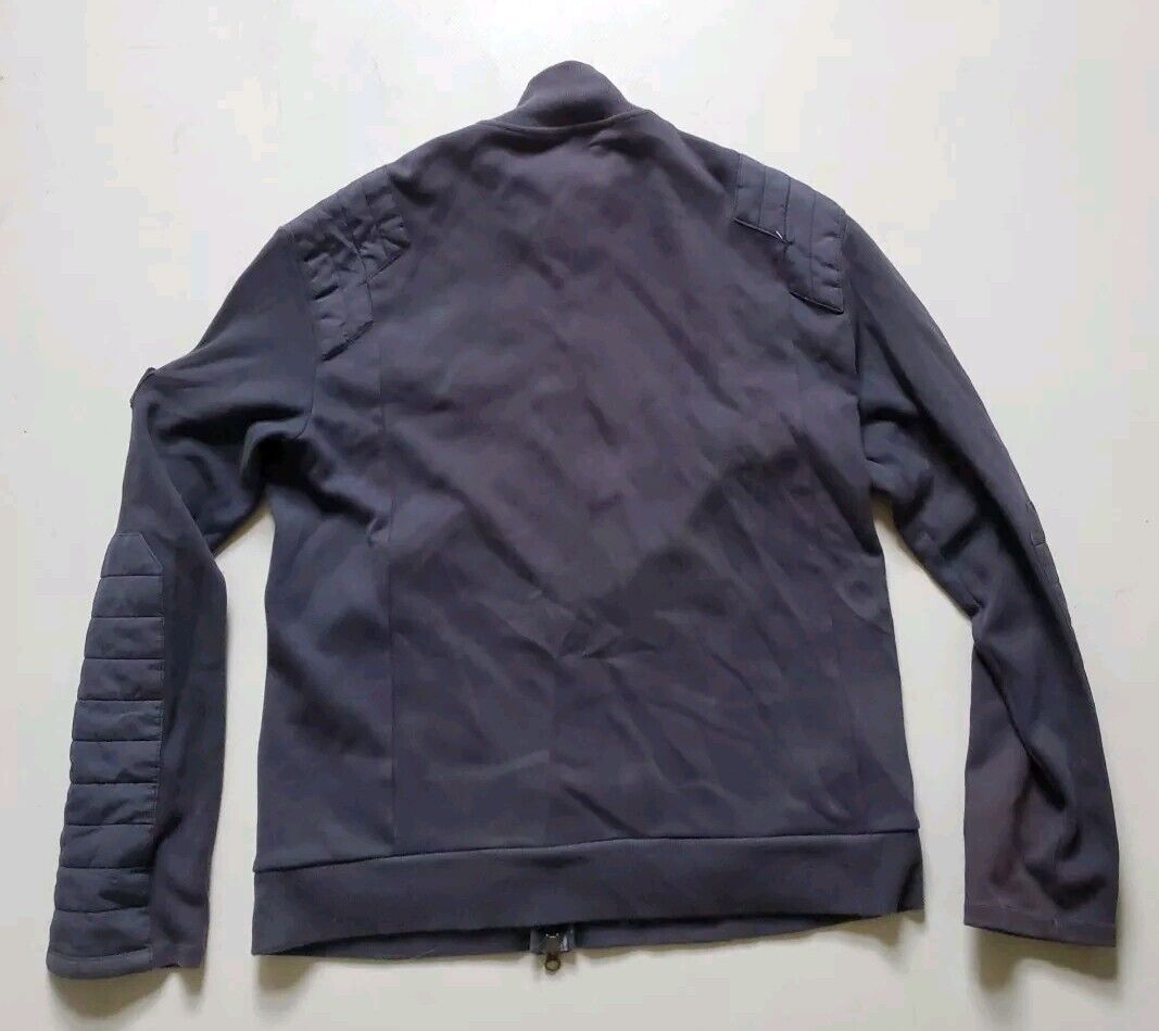 Vintage ARMANI EXCHANGE AX Tracksuit Zip Top Men M Grey Cotton Made In Hong Kong