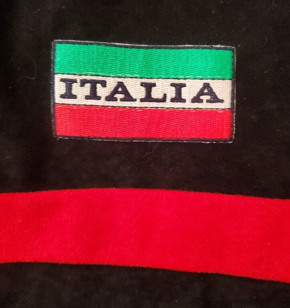 For The Casua-84 Only! Ellesse Italia Tracksuit Vintage 1970's Sample Black