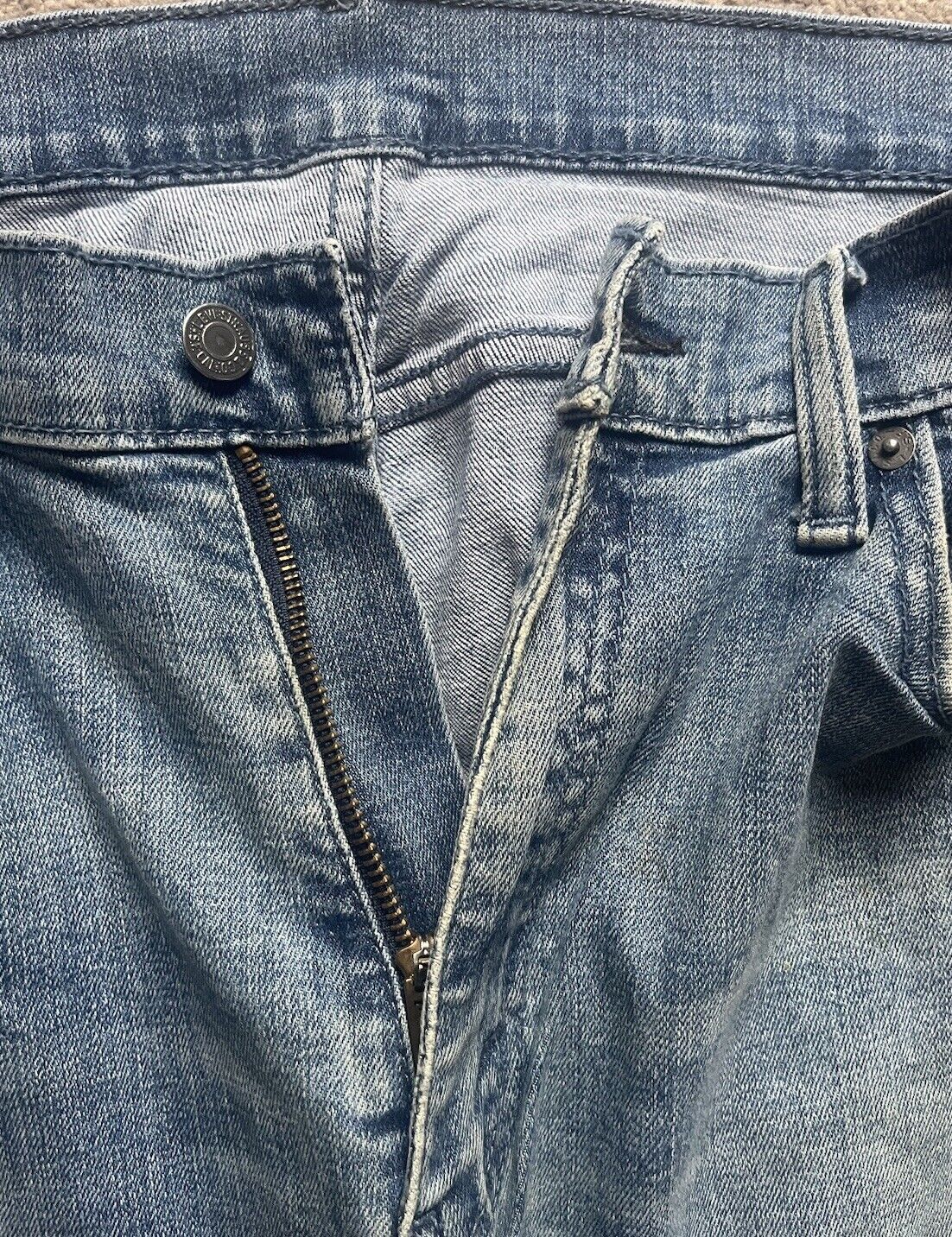 LEVIS 757 Jeans Mens W 36 L 30 vintage blue denim red tab regular fit A151