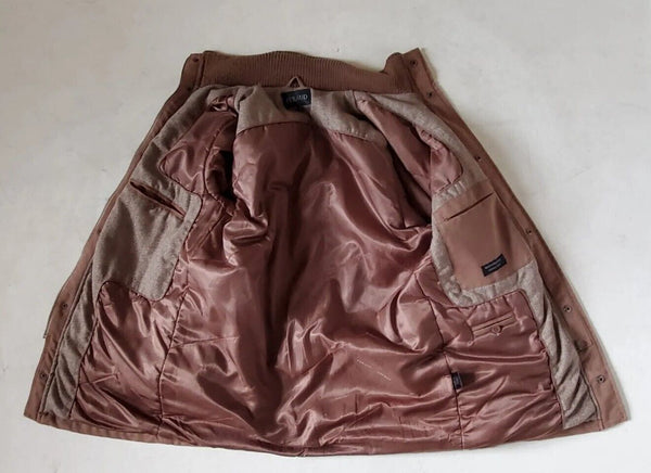 FERAUD Field Jacket Coat Mens M Tan Finest Italian Gaberdine Fabric