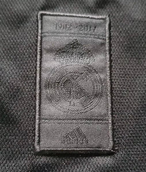 Ronaldo 7 Real Madrid 2017 18 Away  Shirt Mens L Black Champions Gold Patch