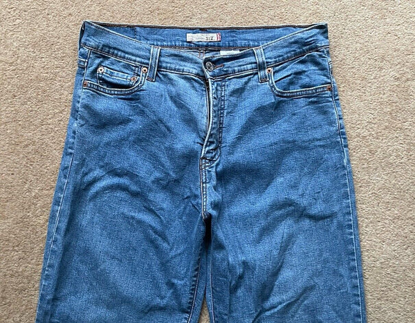 Womens Levis Jeans 512 Loose Fit W 32 L 28 Blue Denim Red Tab C2