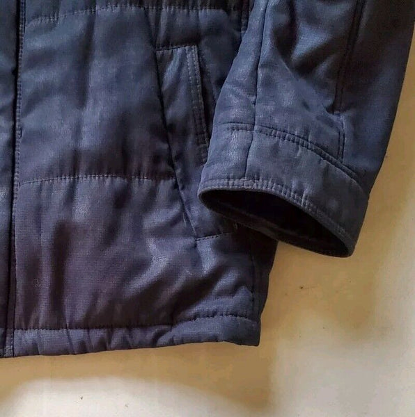 Bugatti Puffer Jacket Coat Mens L Navy Blue Designed In Germany