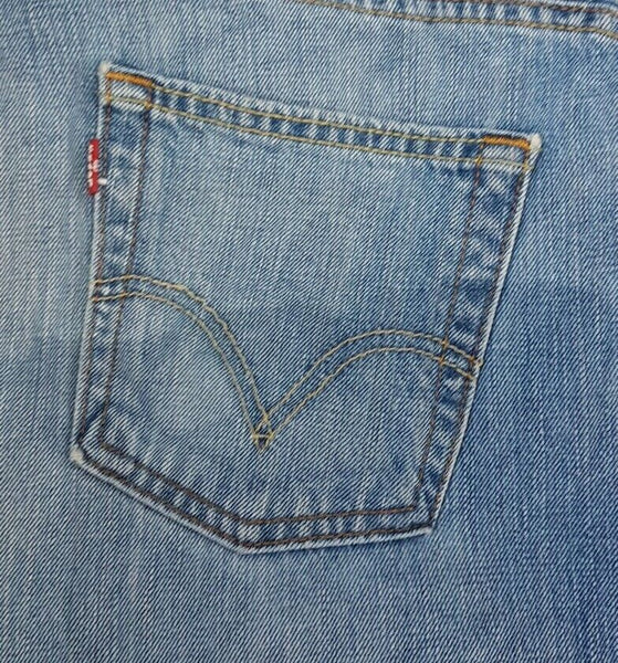 LEVIS 506 Jeans Mens W 33 L 30 Standard Fit Blue Denim Reb Tab (967)