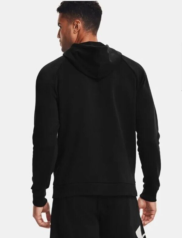 UNDER ARMOUR Hoodie Sweatshirt Mens S Coldgear Black Loose Fit
