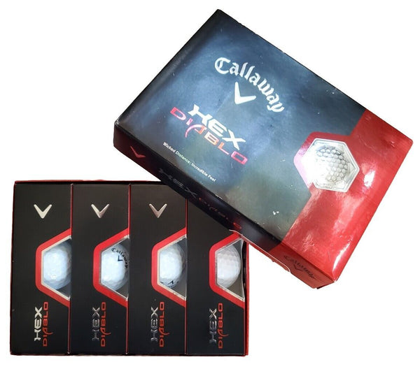 CALLAWAY Hex Diablo Pro Golf Balls New Box Of 12 Wicked Distance RRP £185