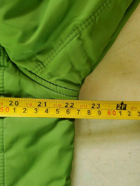 Vintage Tommy Hilfiger Jacket Y2K Mens L Padded Baseball Varsity Puffer Green