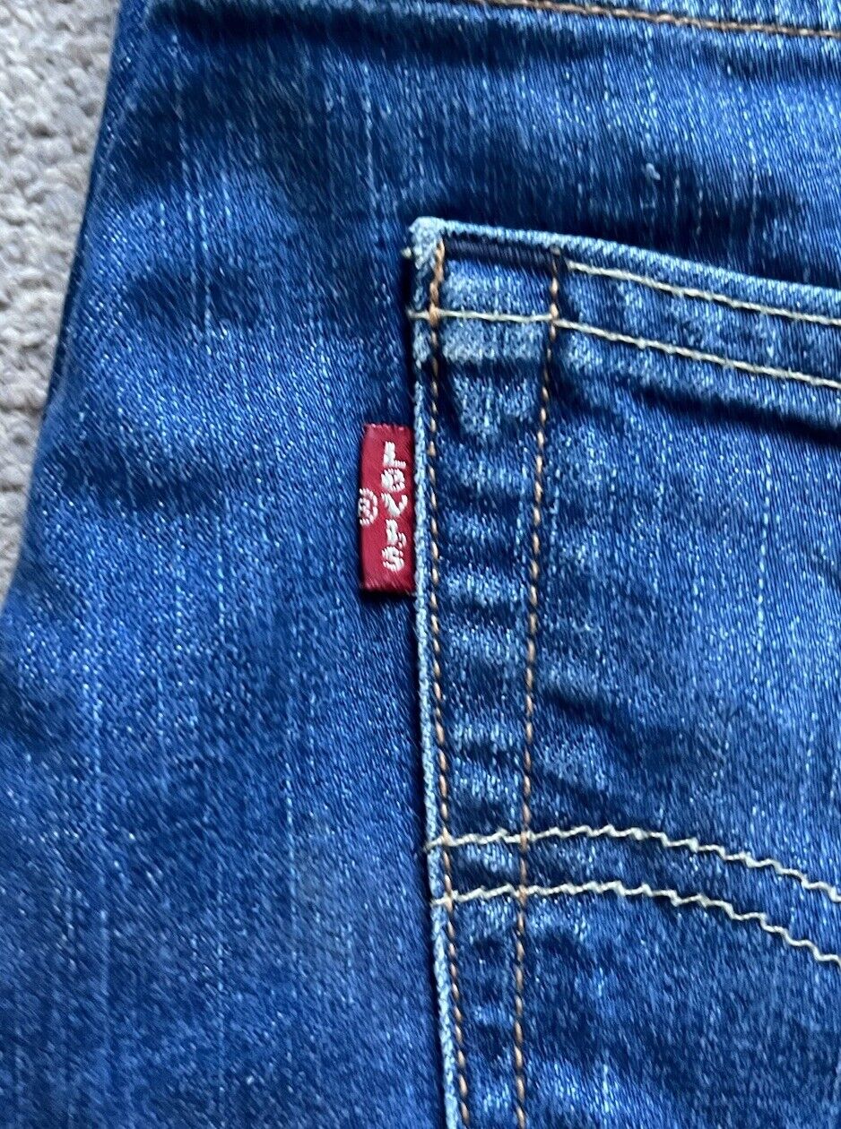 LEVIS 510 JEANS Mens W 34 L 32  vintage blue denim red tab regular fit A129