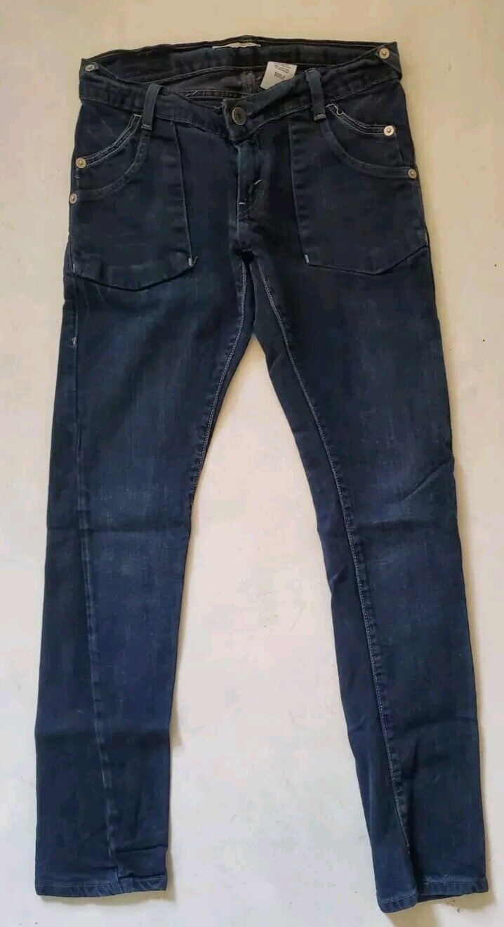 LEVIS 304 Jeans Womens W 30 L 32 Slouch Skinny Fit Stretch Blue Denim Red Tab