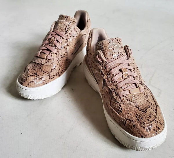 Womens Nike Air Force 1 PLT.AF.ORM Trainers Snakeskin Uk 6.5 Eur 40.5