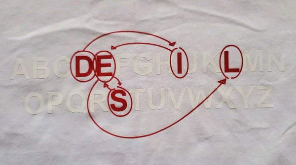 DIESEL T Shirt Tshirt Mens XS Alphabet White Cotton Regular Fit New With Tags