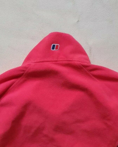 BERGHAUS FLEECE Womens S Quarter Zip Pink