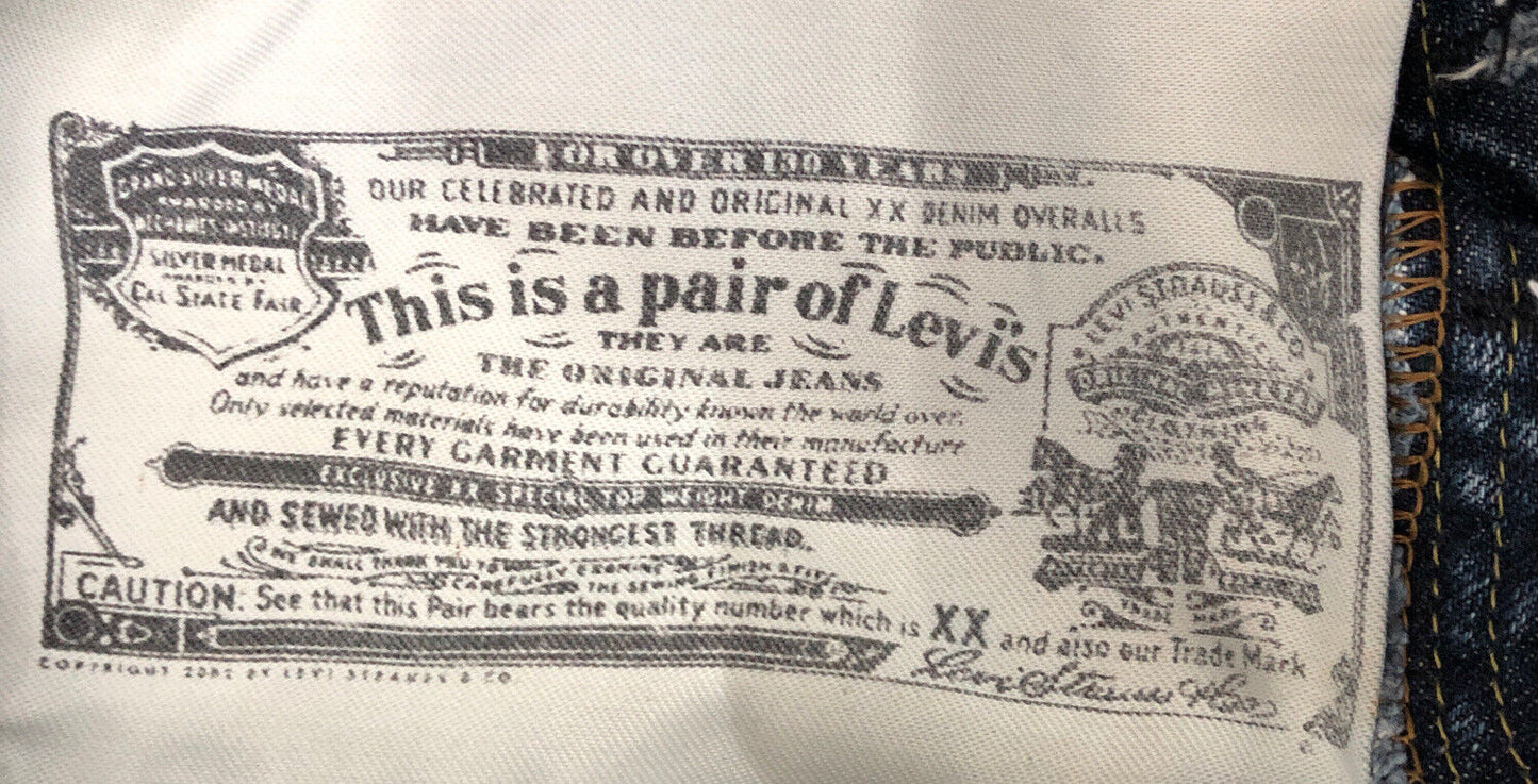 Vintage Levis 501 Jeans Mens W 32 L 30 Blue Denim No 105