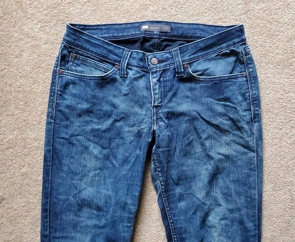 Womens Levis Jeans Demi Curve Skinny W 30 L 32 Blue Denim Red Tab C1