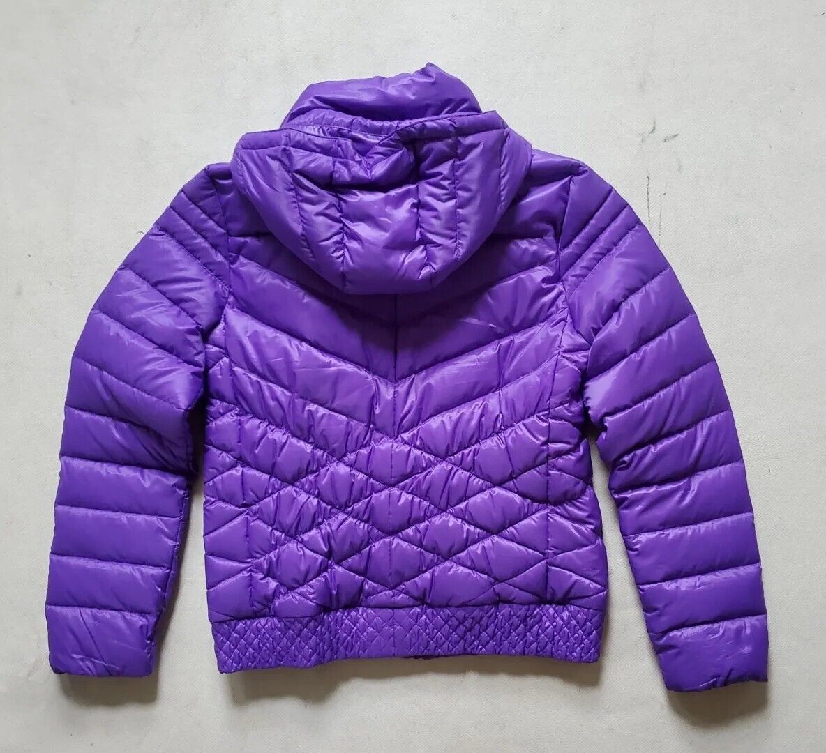 Nike Puffer Jacket Coat Womens M Duck Down Quilted Hooded Deadstock