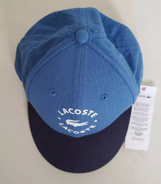 LACOSTE Baseball Cap Hat Unisex Kids Boys Girls Ages 6 To 9 Blue Rrp £35
