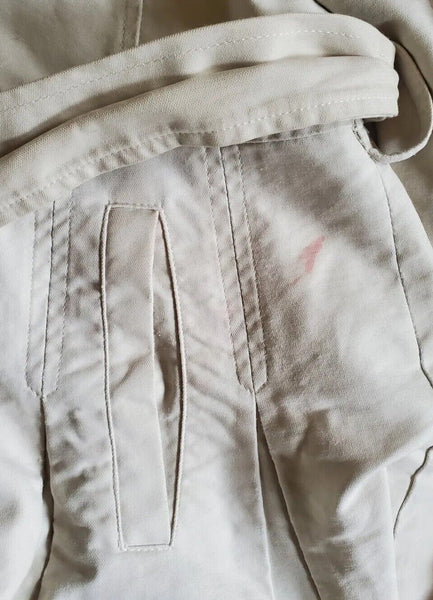 Burberry Trench Coat Mac Womens M Ivory Lightweight Belted - Was £650