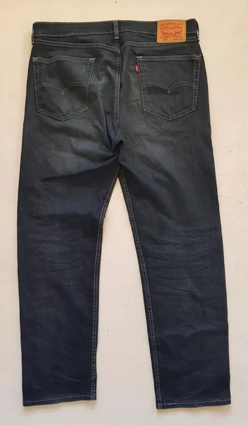 LEVIS 505 Jeans Mens W 36 L 32 Vintage Blue Stretch Denim Red Tab Regular Fit