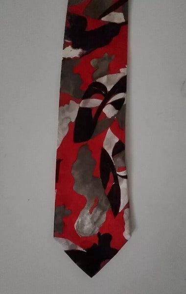 VINTAGE SILK TIE Made in Italy - Reflex Duran Duran Colours Genuine 80's