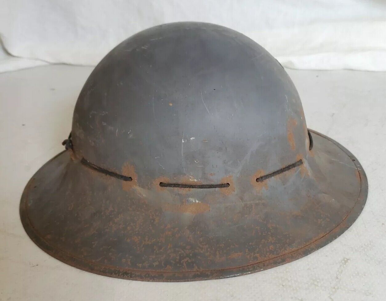 WW2 British Home Front Fire Wardens Helmet SMLD 1941 Inc Lining Zuckerman