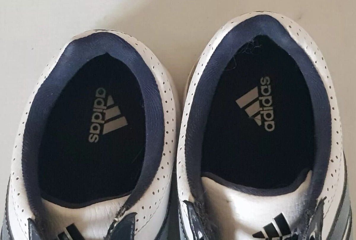 ADIDAS Response Light Golf Shoes Womens UK 7 EU 40.5 White Blue Leather Spikes