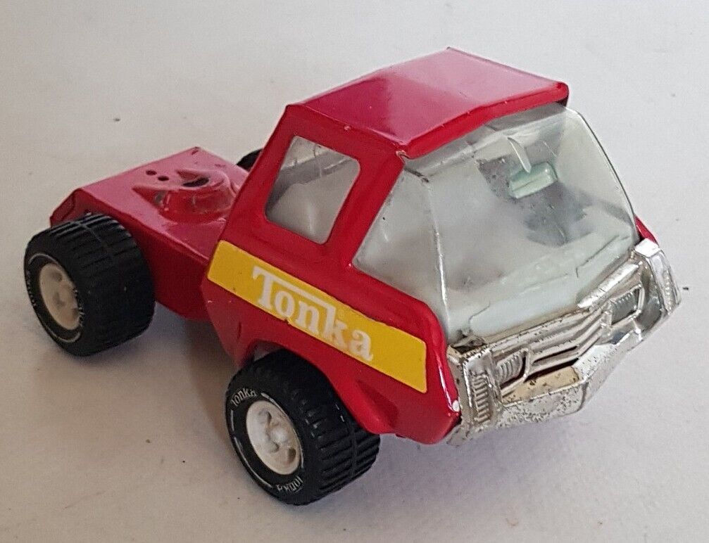 TONKA Semi Truck Cab Red 8 Inch Pressed Steel USA 1970's