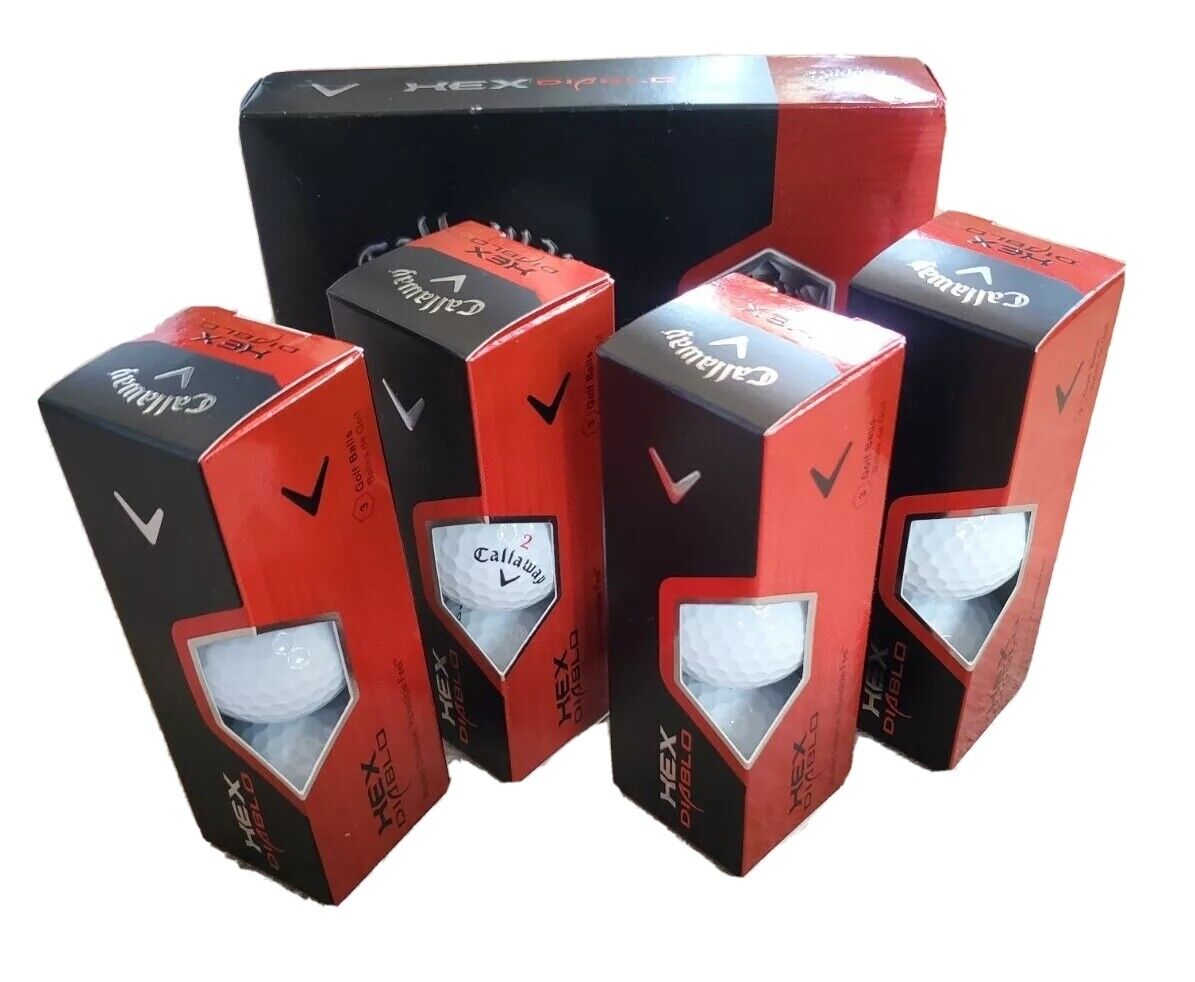 CALLAWAY Hex Diablo Pro Golf Balls New Box Of 12 Wicked Distance RRP £185