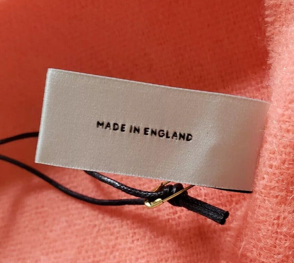 PAUL SMITH Scarf Zebra Salmon Pink Pure Lambswool Made in UK