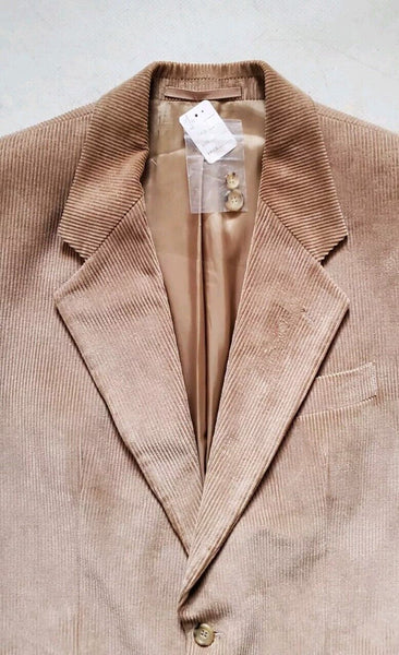 Gurteen Corduroy Jacket Blazer Coat Mens 42 S Camel Cotton
