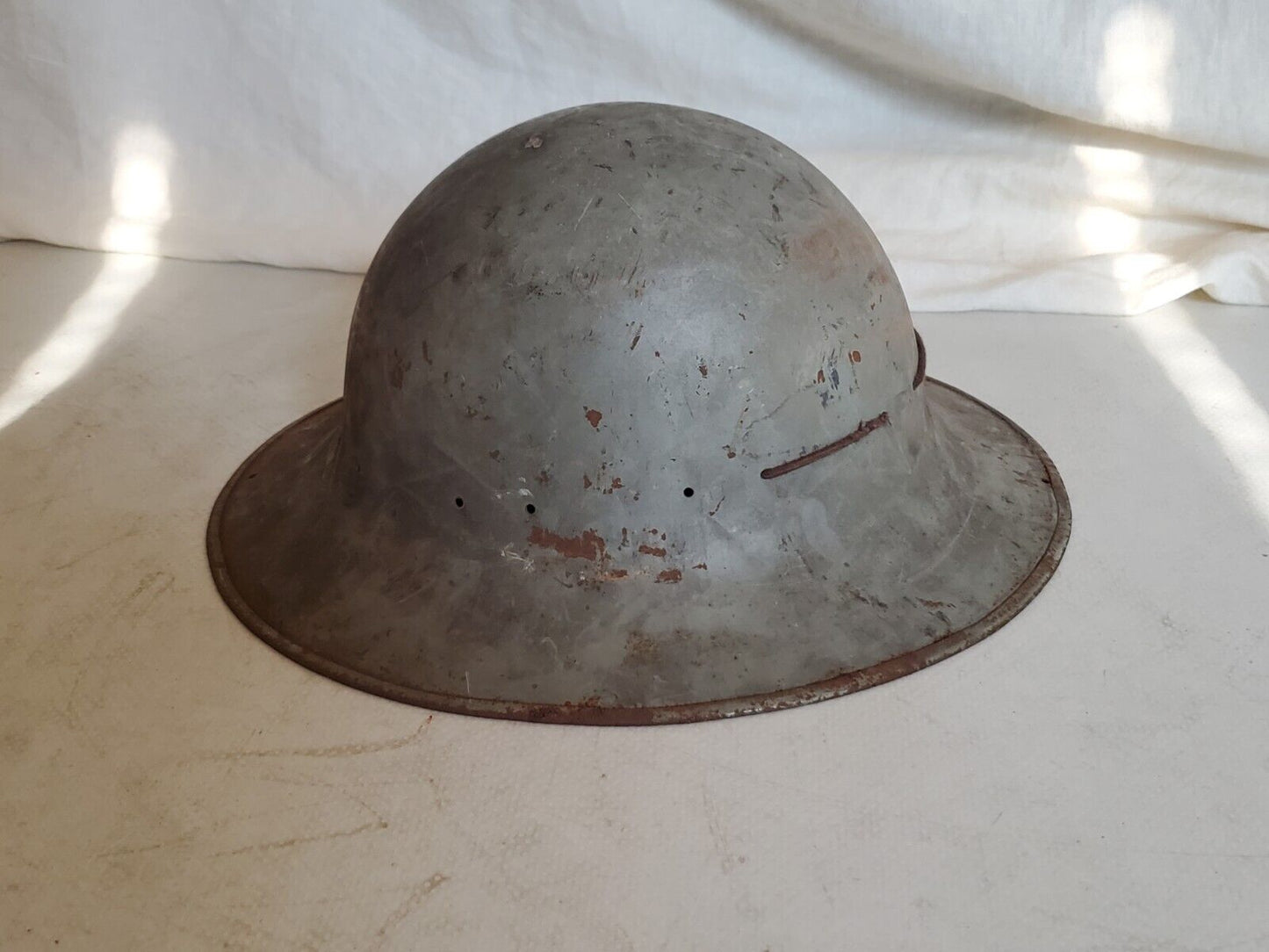 WW2 British Home Front Fire Wardens Helmet SMLD 1941 Inc Lining Zuckerman